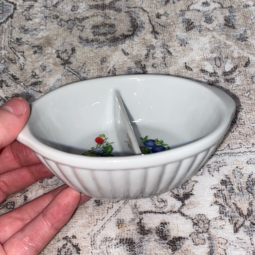 vintage trinket/jam dish🍓🫐 - Picture 3 of 3
